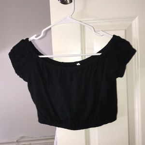 Scrunched crop top
